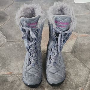 Columbia Women's Omni Heat Quilted Gray Winter Boots